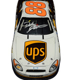 Signed Dale Jarrett #88 UPS 1/24 Daytona Shootout Win diecast including COA, emphasizing the race-used tire piece, realistic scuffs, and accurate mold detail. Perfect for fans wanting meaningful NASCAR memorabilia and a great gift. We are always here to help.