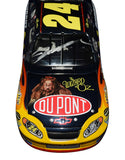Signed Jeff Gordon #24 Wizard of Oz Race Fans Only diecast including COA, highlighting its limited production, bold chrome appearance, and crisp themed artwork. A standout display piece that also makes a great gift. We are always here to help.