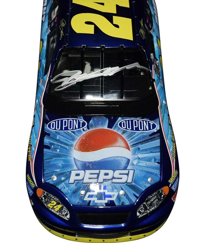 2004 Jeff Gordon Signed Pepsi Shards 1/24 Color Chrome Diecast Car