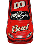 Collectible 2007 Dale Earnhardt Jr autographed NASCAR diecast featuring the iconic #8 Budweiser paint scheme, Dale Earnhardt Inc. branding, detailed 1/24 scale construction, and included Certificate of Authenticity.