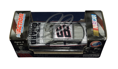 Autographed 2008 Dale Earnhardt Jr. #88 National Guard Citizen Soldier 3 Doors Down 1/64 diecast featuring patriotic graphics, sharp detailing, and included COA. A meaningful collectible that makes a great gift for NASCAR or military supporters. We are always here to help with any questions.