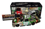 Collectible signed 2008 Kyle Busch #18 M&M's Indiana Jones Darlington 1/24 scale NASCAR diecast with authentic autograph, exceptional collector-quality detailing, limited production of only 1,980 pieces, a Certificate of Authenticity, and a signing photo. A fantastic gift for NASCAR collectors.