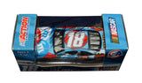 Signed Kyle Busch #18 M&M’s Summer Patriotic NASCAR diecast car from the 2008 racing season in collectible Action 1/64 scale. Featuring a distinctive patriotic M&M’s paint scheme, Kyle Busch’s autograph, and an included COA, this miniature car is an excellent addition to a Rowdy or NASCAR memorabilia collection.