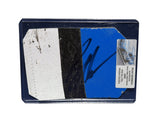 Displayed autographed Ryan Newman #12 Alltel Racing vintage race-used NASCAR sheet metal with visible track wear and Team Penske styling. Housed inside a plastic toploader, this trading-card-size collectible makes a great gift for Ryan Newman fans, racing enthusiasts, and memorabilia collectors.