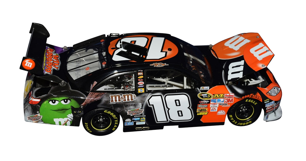 Kyle Busch 2009 M&M's Halloween Signed Action 1/24 Diecast Car