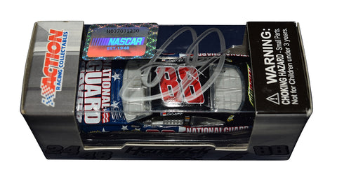 Autographed 2010 Dale Earnhardt Jr. #88 National Guard Honoring Our Soldiers 1/64 diecast featuring patriotic graphics, crisp paint detail, and included COA. A meaningful tribute collectible that makes a great gift. We are always here to help with any questions.