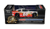 Detailed view of an autographed Dale Earnhardt Jr. 2011 #88 VH1 Save The Music Foundation Action 1/64 scale NASCAR diecast. Featuring Dale Jr.’s signature and the unique music education themed racing scheme, this collectible includes a Certificate of Authenticity and is an excellent addition to a NASCAR memorabilia collection.