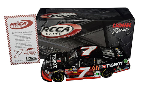 Autographed 2011 Danica Patrick #7 Tissot JR Motorsports RCCA Elite diecast featuring detailed Elite construction, sharp Tissot branding, and included COA. A rare early-career Danica collectible that makes a great gift. We are always here to help with any questions.