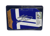 Displayed autographed Chase Elliott #9 Aaron’s Rookie ARCA Series gold glitter and silver race-used NASCAR sheet metal with visible racing wear. Housed inside a protective plastic toploader, this trading-card-size collectible makes a great gift for Chase Elliott fans, ARCA enthusiasts, and memorabilia collectors.