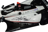 Collectible Kurt Busch autographed 2014 Indianapolis 500 IndyCar diecast featuring detailed aerodynamic bodywork, Andretti Autosport branding, Greenlight Collectibles quality, and included Certificate of Authenticity.