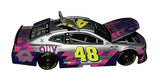 Collectible signed 2020 Jimmie Johnson #48 Ally Homestead Final Race Retirement Car Lionel 1/24 scale NASCAR diecast with authentic autograph, detailed collector craftsmanship, limited production of only 2,376 pieces, and a Certificate of Authenticity. A remarkable addition to any motorsports memorabilia collection.