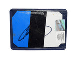 Displayed autographed Chase Briscoe #14 HighPoint Racing rookie race-used NASCAR sheet metal from the 2021 Phoenix car with visible racing wear. Housed inside a protective plastic toploader, this trading-card-size collectible makes a great gift for Chase Briscoe fans and motorsports memorabilia collectors.