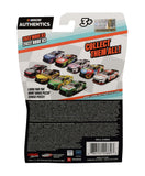 Packaged autographed Chase Elliott #9 Hooters Racing NASCAR Authentics Wave 03 diecast car with certificate of authenticity. This signed 2022 1/64 scale collectible makes a great gift for Chase Elliott supporters, Hendrick Motorsports fans, NASCAR enthusiasts, and diecast collectors.
