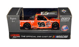 Collectible 2023 Ben Rhodes autographed #99 Charlotte Win Raced Version Lionel NASCAR Truck Series diecast in 1/64 scale. Featuring detailed post-race styling from his victory at Charlotte Motor Speedway, this signed miniature truck includes a COA and makes a great gift for Ben Rhodes fans and NASCAR memorabilia collectors.