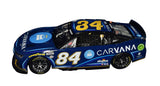 Close-up of the signed 2023 Jimmie Johnson #84 Carvana Daytona Car Lionel 1/24 scale NASCAR diecast showcasing authentic autograph, vibrant Carvana graphics, premium collector craftsmanship, limited edition numbering, and an included Certificate of Authenticity.