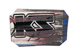 Autographed 2024 Nick Sanchez #2 Gainbridge NASCAR Craftsman Truck Series race-used composite sheet metal from the COTA event. This signed collectible is roughly the size of a standard trading card, fits inside a plastic toploader for protection and display, and includes a certificate of authenticity.