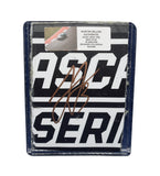 Displayed autographed Austin Dillon #3 BREZTRI Racing composite NASCAR sheet metal from the 2025 COTA race with visible racing wear. Housed inside a protective plastic toploader, this trading-card-size collectible makes a great gift for Austin Dillon fans, road-course enthusiasts, and motorsports memorabilia collectors.