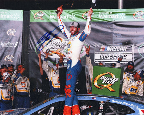 Autographed 2025 Chase Elliott Atlanta Victory Lane 8x10 photo featuring his #9 NAPA Children’s win celebration. A memorable collectible for NASCAR fans and a great gift. Includes COA, and we are always here to help with any questions.