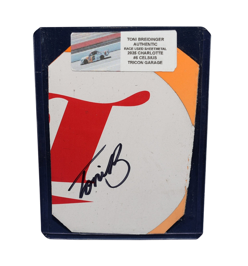 Autographed Toni Breidinger #5 Charlotte Race-Used Sheet Metal & COA ...