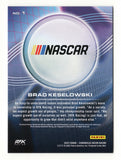 An autographed Brad Keselowski 2023 Panini Chronicles Racing Recon NASCAR trading card honoring the accomplished Cup Series and Xfinity Series champion. Featuring Keselowski's signature and an accompanying Certificate of Authenticity, this collectible makes a great gift for RFK Racing supporters, Brad Keselowski fans, and NASCAR memorabilia collectors.