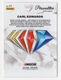Collectible Carl Edwards 2023 Panini Prizm Racing Personalities signed NASCAR trading card celebrating one of stock car racing's most recognizable drivers. Complete with a Certificate of Authenticity, this autographed racing card makes a great gift for Carl Edwards fans, NASCAR enthusiasts, and dedicated collectors of signed motorsports memorabilia.
