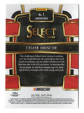Close-up image of signed Chase Briscoe 2024 Panini Select Grandstand NASCAR trading card highlighting the #14 Mahindra Tractors Stewart-Haas Racing team car, featuring sharp detail, modern design, and racing imagery, perfect for fans and collectors seeking a distinctive motorsports collectible to display or give as a great gift.