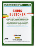 Celebrate Chris Buescher's NASCAR Cup Series success with this signed 2024 Donruss Optic Racing trading card. Featuring the autograph of the RFK Racing driver who earned three Cup Series victories in 2023, this collectible includes a Certificate of Authenticity and makes a great gift for NASCAR fans and memorabilia enthusiasts.
