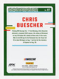 Celebrate Chris Buescher's 2023 Richmond Cup Series victory with this signed 2024 Donruss Racing Red & Blue Richmond Burnout trading card. Combining colorful parallel styling with NASCAR victory imagery, this autographed collectible includes a Certificate of Authenticity and makes a great gift for RFK Racing supporters and memorabilia collectors.