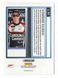 Detailed view of the Connor Zilisch signed 2025 Donruss Optic Racing Rated Rookie NASCAR trading card celebrating one of stock car racing's most promising young drivers. This autographed Panini racing collectible comes with a Certificate of Authenticity and makes a great gift for NASCAR enthusiasts, Connor Zilisch fans, and trading card collectors.