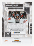 Detailed view of the Connor Zilisch signed 2025 Donruss Racing Season Highlights NASCAR trading card celebrating the young driver's impressive achievements in motorsports. This autographed Panini Donruss collectible comes with a Certificate of Authenticity and makes a great gift for NASCAR enthusiasts, Connor Zilisch fans, and racing card collectors.