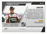 Detailed view of the Connor Zilisch signed 2025 Donruss Racing Spellbound Letter Z NASCAR trading card showcasing the collectible letter insert design. This autographed Panini Donruss racing card comes with a Certificate of Authenticity and makes a great gift for NASCAR enthusiasts, Connor Zilisch fans, and collectors assembling Spellbound card sets.