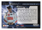 A signed Dale Earnhardt Jr. 2009 Wheels Element Racing Kinetic Energy insert trading card honoring the two-time Daytona 500 champion and longtime NASCAR fan favorite. Combining the energetic insert design with Earnhardt Jr.'s autograph, this collectible includes a Certificate of Authenticity and makes a great gift for vintage NASCAR memorabilia collectors.