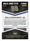 A signed Dale Earnhardt Jr. 2016 Torque Racing Helmets Blue insert trading card showcasing NASCAR racing helmet imagery and serial numbering 91 of 99. Featuring Earnhardt Jr.'s autograph and an accompanying Certificate of Authenticity, this collectible makes a great gift for NASCAR enthusiasts and collectors of numbered racing memorabilia.