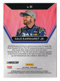 A signed Dale Earnhardt Jr. 2022 Panini Prizm Racing Icons insert trading card honoring the NASCAR Hall of Fame driver and 15-time Most Popular Driver. Featuring the recognizable Panini Prizm styling, Earnhardt Jr.'s autograph, and an accompanying Certificate of Authenticity, this collectible makes a great gift for NASCAR memorabilia enthusiasts.