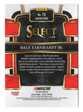 A signed Dale Earnhardt Jr. 2024 Panini Select Racing Neon Green parallel trading card, individually numbered 52 of 75. Featuring Earnhardt Jr.'s autograph, eye-catching green styling, and an accompanying Certificate of Authenticity, this collectible makes a great gift for NASCAR enthusiasts and collectors of limited-numbered racing memorabilia.