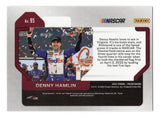 Signed Denny Hamlin 2022 Panini Prizm Racing Richmond Win NASCAR trading card featuring the iconic No. 11 FedEx race car, authentic autograph, included Certificate of Authenticity, and rigid plastic toploader. An outstanding collectible celebrating one of Hamlin's memorable victories.