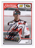 Autographed Greg Biffle 2011 Wheels Element Racing NASCAR trading card featuring a hand-signed autograph. This card showcases the #16 Roush Racing 3M Sprint Cup Series car and includes a Certificate of Authenticity. Ideal for card collectors, protective storage, or gifting to dedicated NASCAR fans.