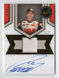 Autographed Greg Biffle 2013 Press Pass Racing Magnificent Materials NASCAR trading card featuring a hand-signed autograph and embedded race-used firesuit material. This rare Signature Edition card is individually numbered and includes a Certificate of Authenticity, making it ideal for advanced NASCAR card collectors and premium memorabilia displays.