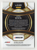 Authentic autographed Kyle Busch 2024 Panini Select Racing memorabilia relic card highlighting the #8 Cheddar’s Richard Childress Racing car and race-used firesuit swatch. Includes COA and creates an eye-catching addition to any NASCAR memorabilia display or sports card collection.
