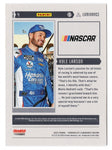 The Kyle Larson 2023 Panini Chronicles Racing LUMINANCE autographed trading card, a must-have for collectors, with Larson’s signature and a Certificate of Authenticity ensuring authenticity.