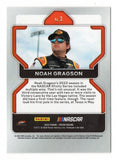 Detailed view of the Noah Gragson signed 2022 Panini Prizm Racing Black Rifle Coffee NASCAR trading card highlighting his autograph and recognizable racing sponsorship. Accompanied by a Certificate of Authenticity, this collectible makes a great gift for Noah Gragson supporters and collectors of JR Motorsports memorabilia and NASCAR driver autographs.
