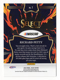 The King of NASCAR meets the bold En Fuego insert design on this signed Richard Petty 2024 Panini Select Racing trading card. Honoring the legendary #43 driver and his 200 career Cup Series victories, this autographed collectible includes a Certificate of Authenticity and makes a great gift for NASCAR fans.