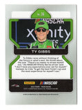 Signed Ty Gibbs 2022 Panini Prizm Racing Xfinity Pole Award trading card featuring the No. 54 Interstate Toyota, authentic autograph, included Certificate of Authenticity, and rigid plastic toploader. An outstanding collectible celebrating one of NASCAR's rising stars.