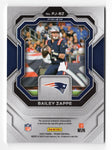 Football Collectible Card - Bailey Zappe ROOKIE SILVER PRIZM JERSEY RELIC Rare Insert