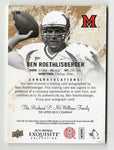 Football Collectible Card - Ben Roethlisberger 2014 Upper Deck Exquisite IMPRESSIONS AUTOGRAPH Gold Parallel