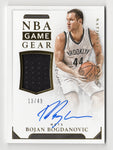 Bojan Bogdanovic 2015-16 National Treasures GAME GEAR AUTOGRAPH Card