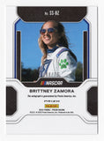Brittney Zamora 2022 Panini Prizm Racing PURPLE VELOCITY AUTOGRAPH (Spotlight Signatures) Signed NASCAR Collectible Insert Trading Card #48/75