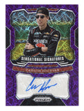 Carson Hocevar 2022 Panini Prizm Racing PURPLE VELOCITY ROOKIE AUTOGRAPH Signed NASCAR Collectible Insert Trading Card #07/99