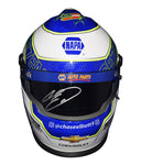 This autographed mini helmet captures the essence of Chase Elliott's championship season. It's the perfect addition to any NASCAR memorabilia collection and a meaningful gift for racing enthusiasts.