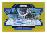 Chase Elliott 2022 Panini Prizm Racing GOLD PRIZM AUTOGRAPH Rare Signed NASCAR Collectible Insert Trading Card #08/10
